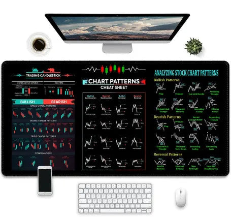 Creative game-themed rubber mouse pad on a desk, showing non-slip base and detailed print.