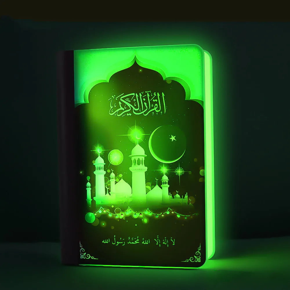 Blue ABS portable Bluetooth sound night light with 5W speaker, touch control, and heart-shaped pointing feature