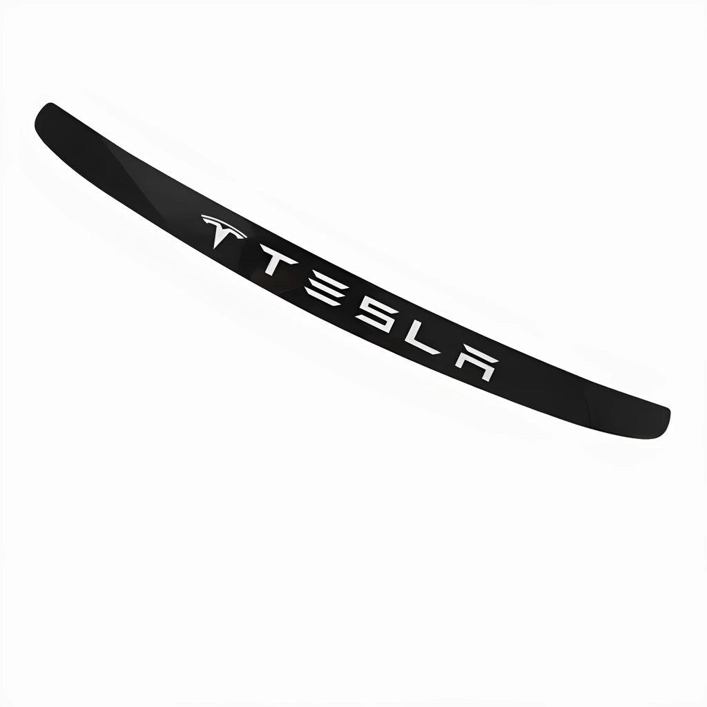 Acrylic brake light decoration sticker applied on a Tesla Model3 tail light