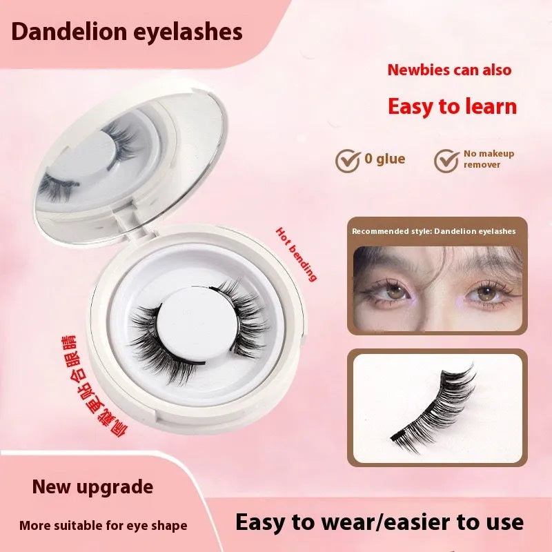 Magnetic suction false eyelashes Little Devil Supernatural Magnet Suit in mink material with white clip