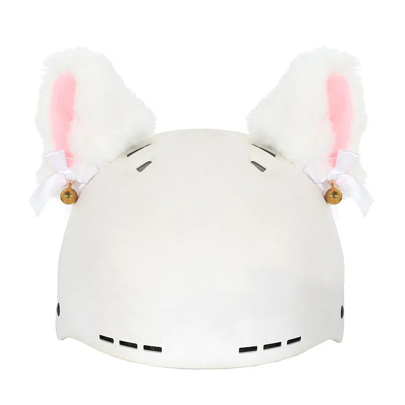 Child's plush cartoon character helmet cover and hat set in soft fabric, shown in medium size.