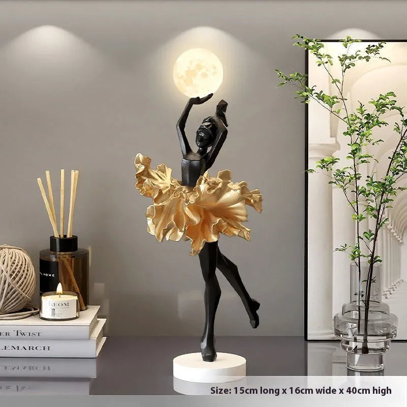 Modern minimalist resin USB night light in Black Gold, White, Pink, or Light Blue colour