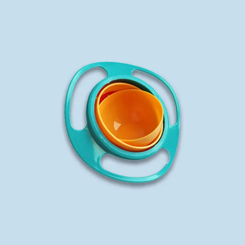 Children's rotating balance bowl in plastic, blue colour, suitable for toddlers over 24 months