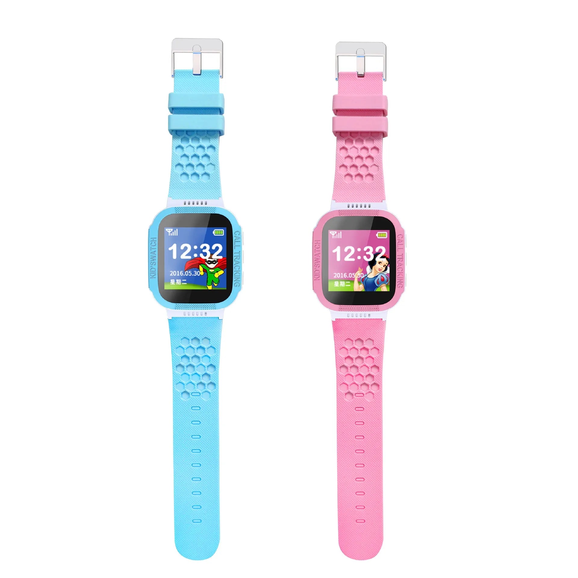 Blue children's phone watch with 1.44 inch IPS touchscreen display