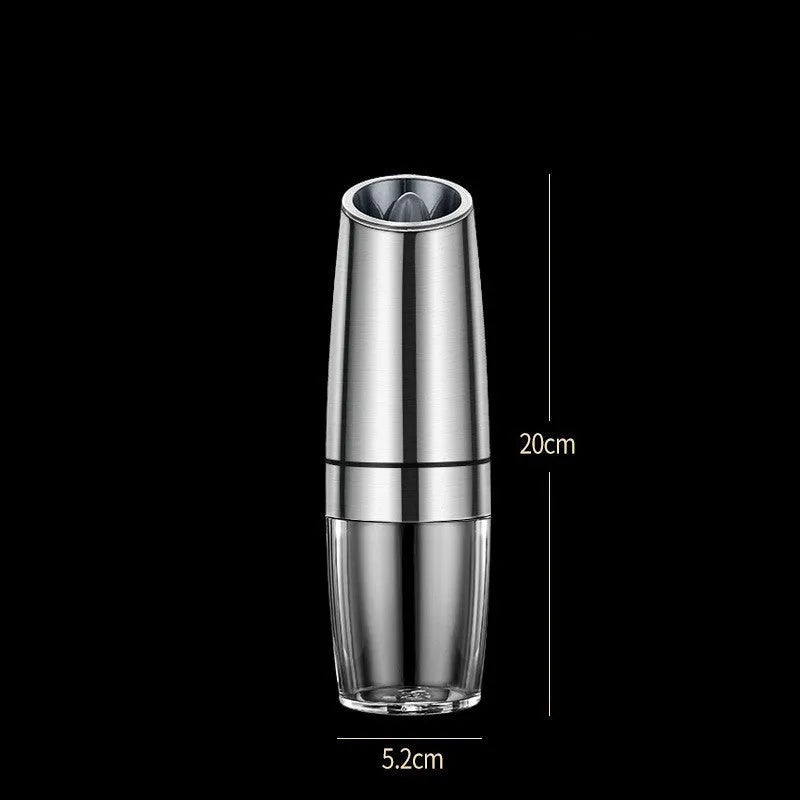 USB rechargeable electric spice grinder with clear acrylic body and ceramic mechanism