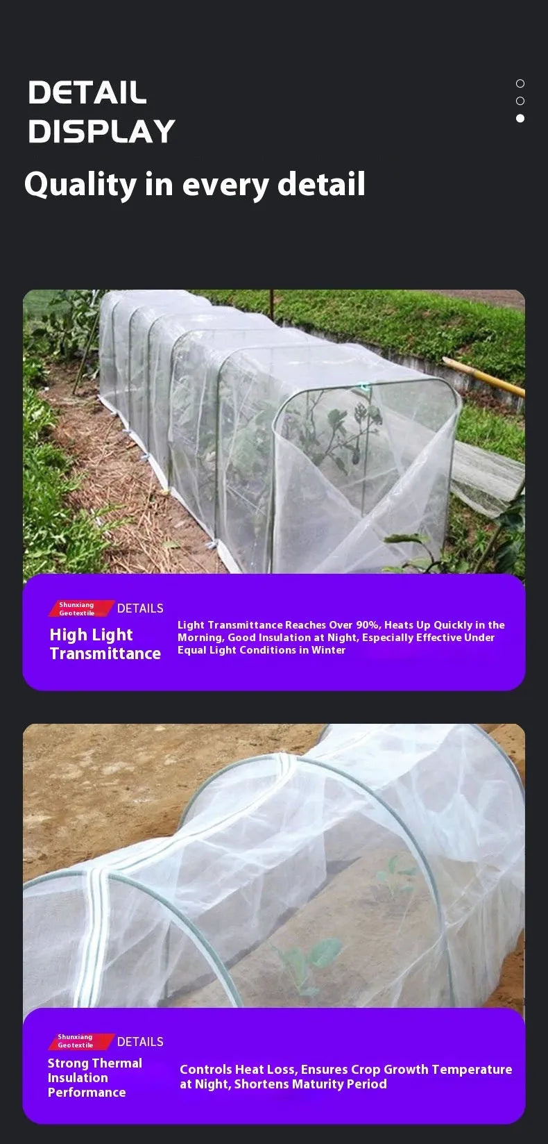 Roll of 4x8 metre plastic greenhouse film for vegetable shed cold protection