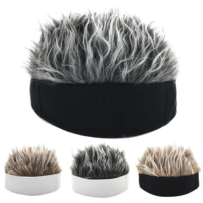 Wig hat with adjustable circumference 56-58cm, black coffee colour option