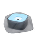 Pet dog bowl with floating anti-spill disc, 750ml capacity, arch shape design, and anti-skid cushion, beige colour