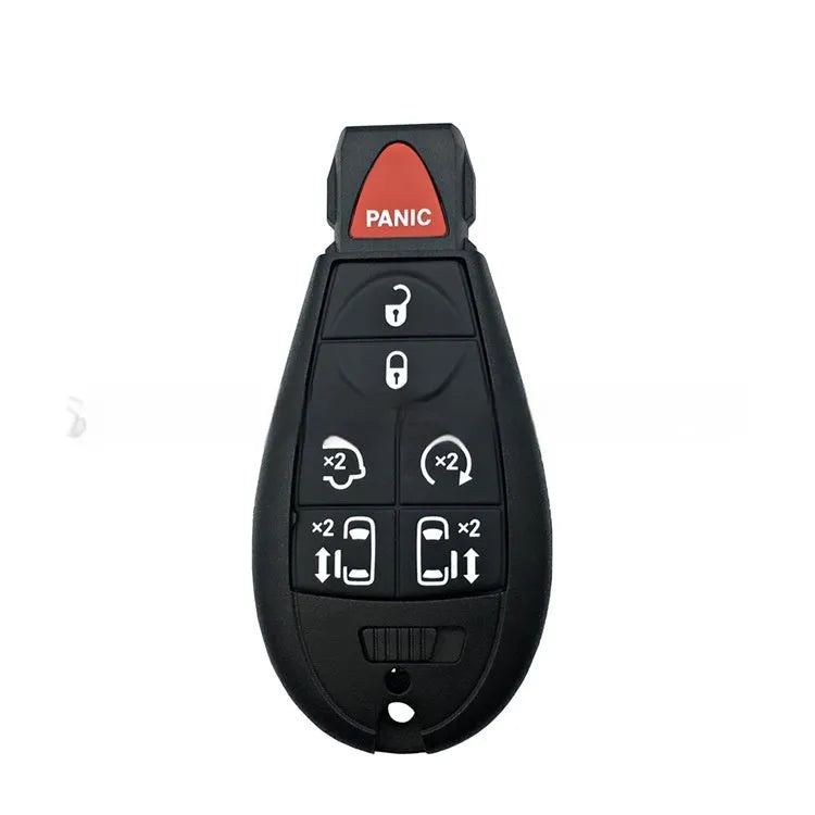 Dodge car key replacement shell made of ABS brass, showing dimensions of 85mm by 42mm.