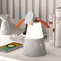 Gray 3-in-1 magnetic wireless charging Bluetooth speaker night light with lithium battery and 15W rated power