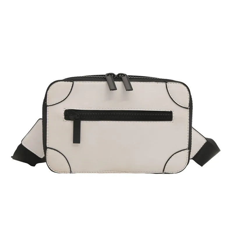 Women's horizontal square crossbody bag in five colours with internal phone compartment