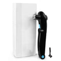 Black folding hair back body electric shaver for cordless hair removal