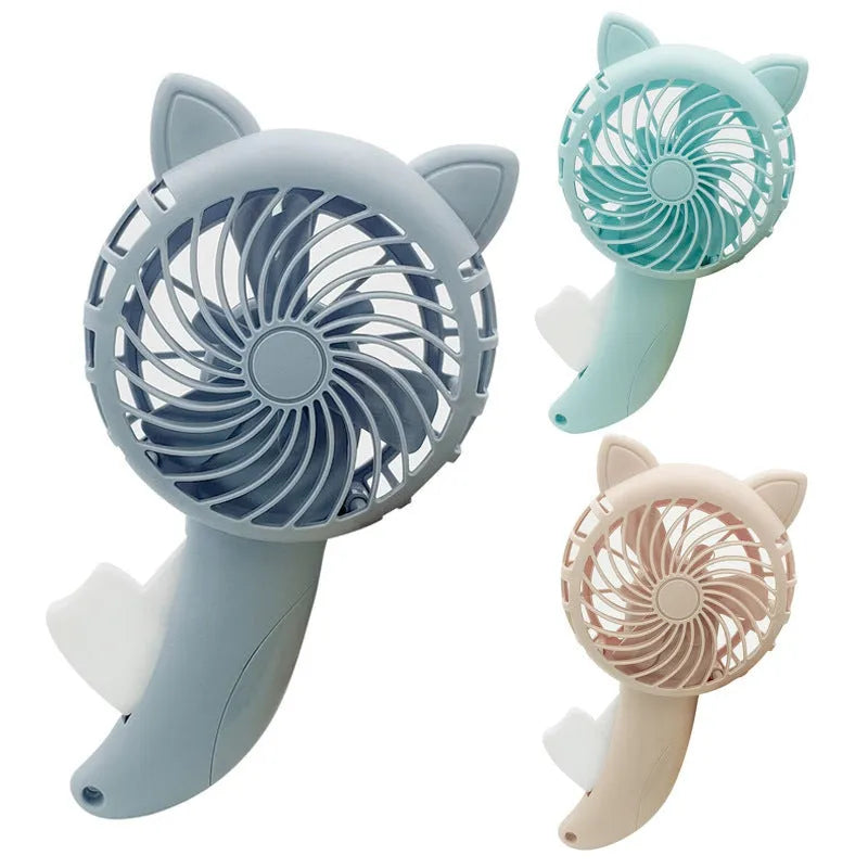 Large cartoon hand pressing hand-held fan, plastic toy for children aged 4-6, 11 x 20cm, random colour