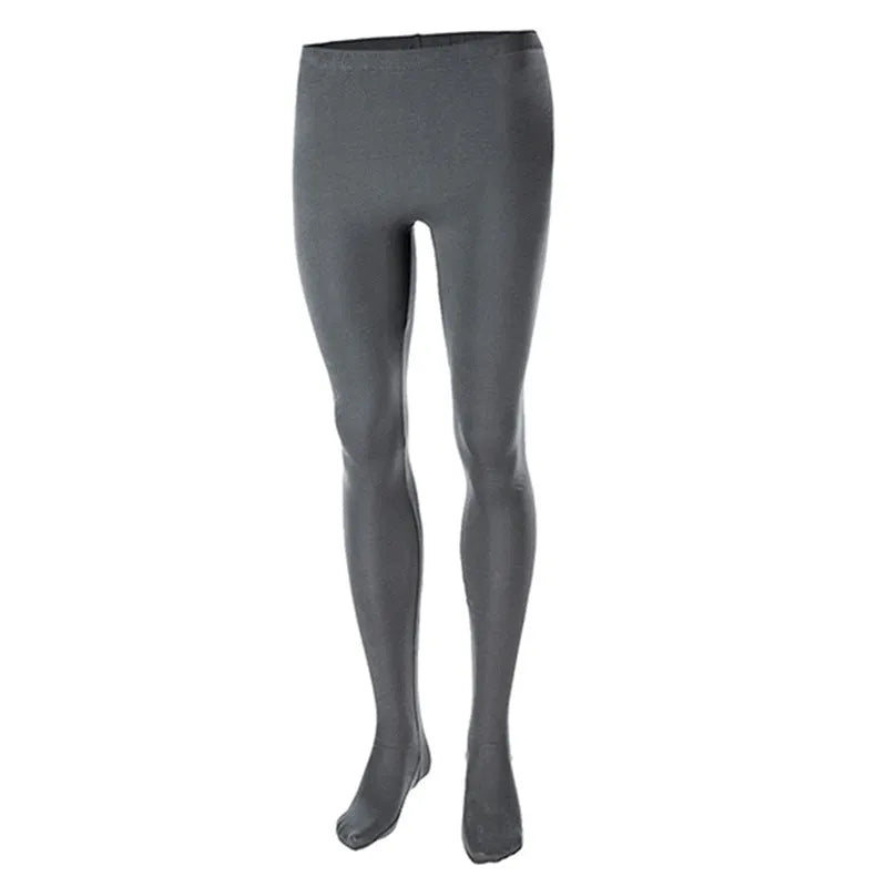 Men's ballet leotard practice suit with high-waist suspender tights in nylon blend, white grey black, sizes S-XXL
