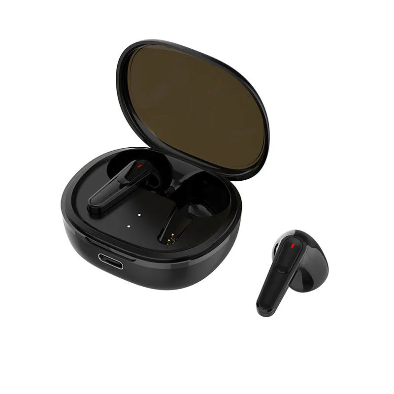Black PRO30 Bluetooth in-ear headphones with noise reduction for gaming and calls