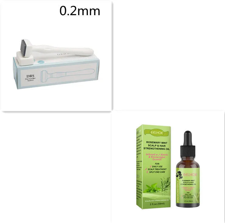 59ml bottle of rosemary mint hair growth fluid for scalp massage and hair repair.