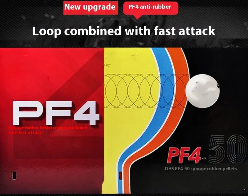 Fast Attack Classic-50 table tennis racket in red and black with anti-rubber surface.