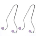 Stainless steel car seat headrest hook with rhinestone decoration in various colours