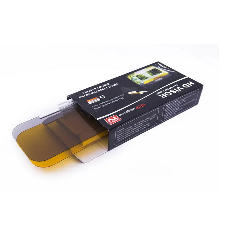 Transparent anti-glare car driver goggles with ABS visor, 120mm x 320mm, for day and night driving
