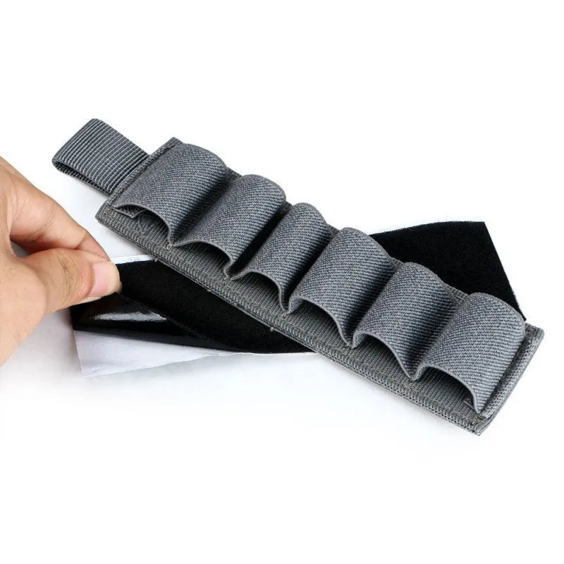 Tactical six-hole loose sticker organiser bag in 1000D nylon, shown in army green colour.