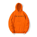Letter printed plush hoodie in black available in sizes S to 3XL