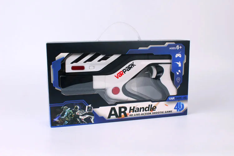 White AR somatosensory gamepad with Bluetooth 4.0 for Android 4.4 and iOS, battery powered