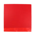 Single sheet of black and red small particle table tennis racket rubber.