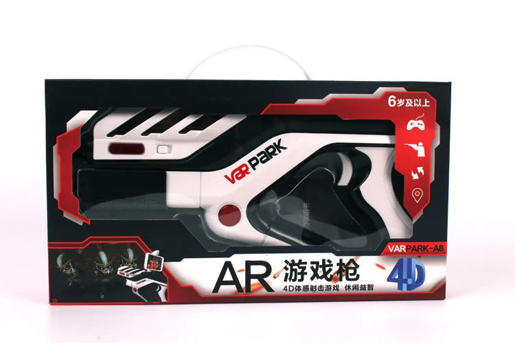 White AR somatosensory gamepad with Bluetooth 4.0 for Android 4.4 and iOS, battery powered