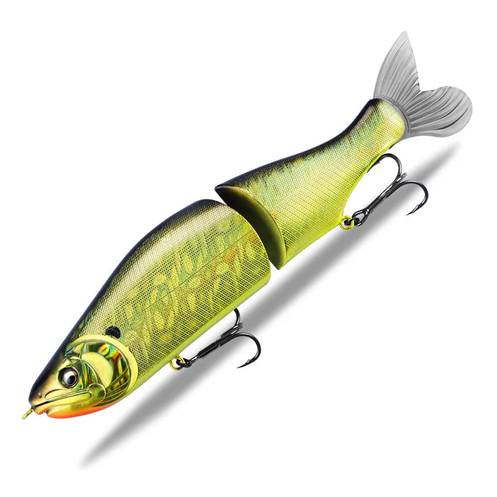 185mm hard plastic fishing lure for bass and pike in one of fifteen colour options