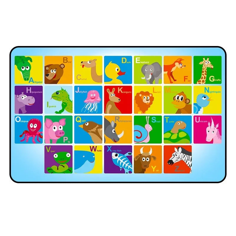 Automatic retractable car sunshade with magnetic fixing showing cartoon animal letters design
