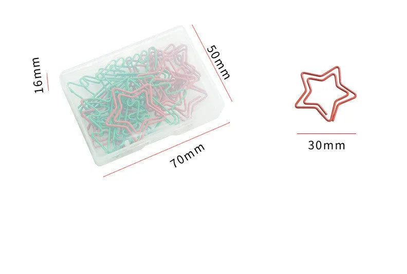 Christmas series mixed colour paper clips assortment with metal alloy PET coated construction