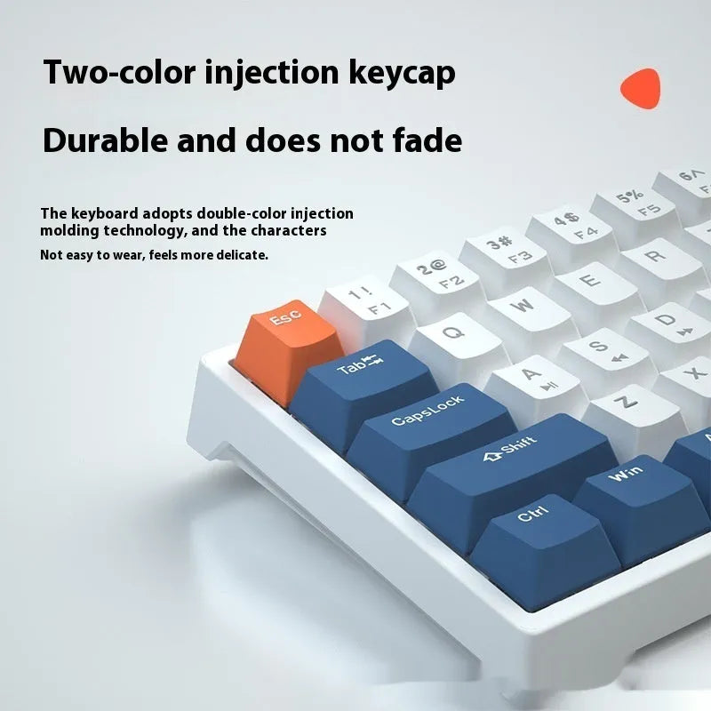 61-key mechanical keyboard with multiple colour options and hot-plug switch functionality