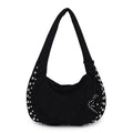Soft plush underarm casual tote handbag in European and American retro style