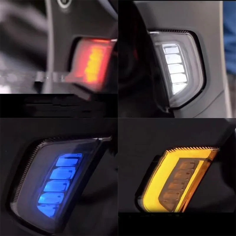 Pair of coloured LED steering direction lights for Yamaha NMAX155 scooter.