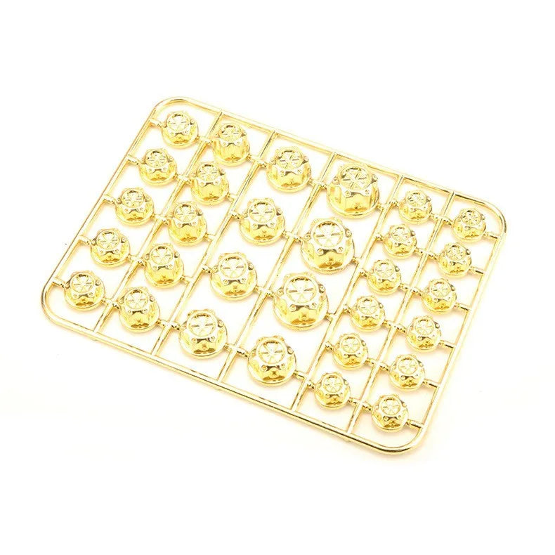 30-piece motorcycle ABS plastic screw cap set in eight colours for bolt covering