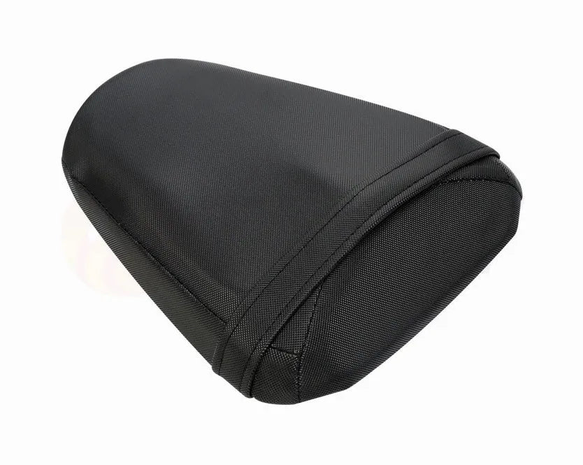 Black PU leather seat protector bag fitted on a Suzuki GSXR1000 motorcycle seat