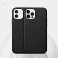 Real cowhide leather iPhone case with magnetic feature in multiple solid colours