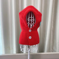 Monochrome wool knitted pet hat for dogs and cats available in multiple colours and sizes