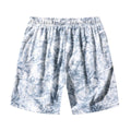 Men's camouflage pattern corduroy athletic shorts with a high waist on a neutral background.