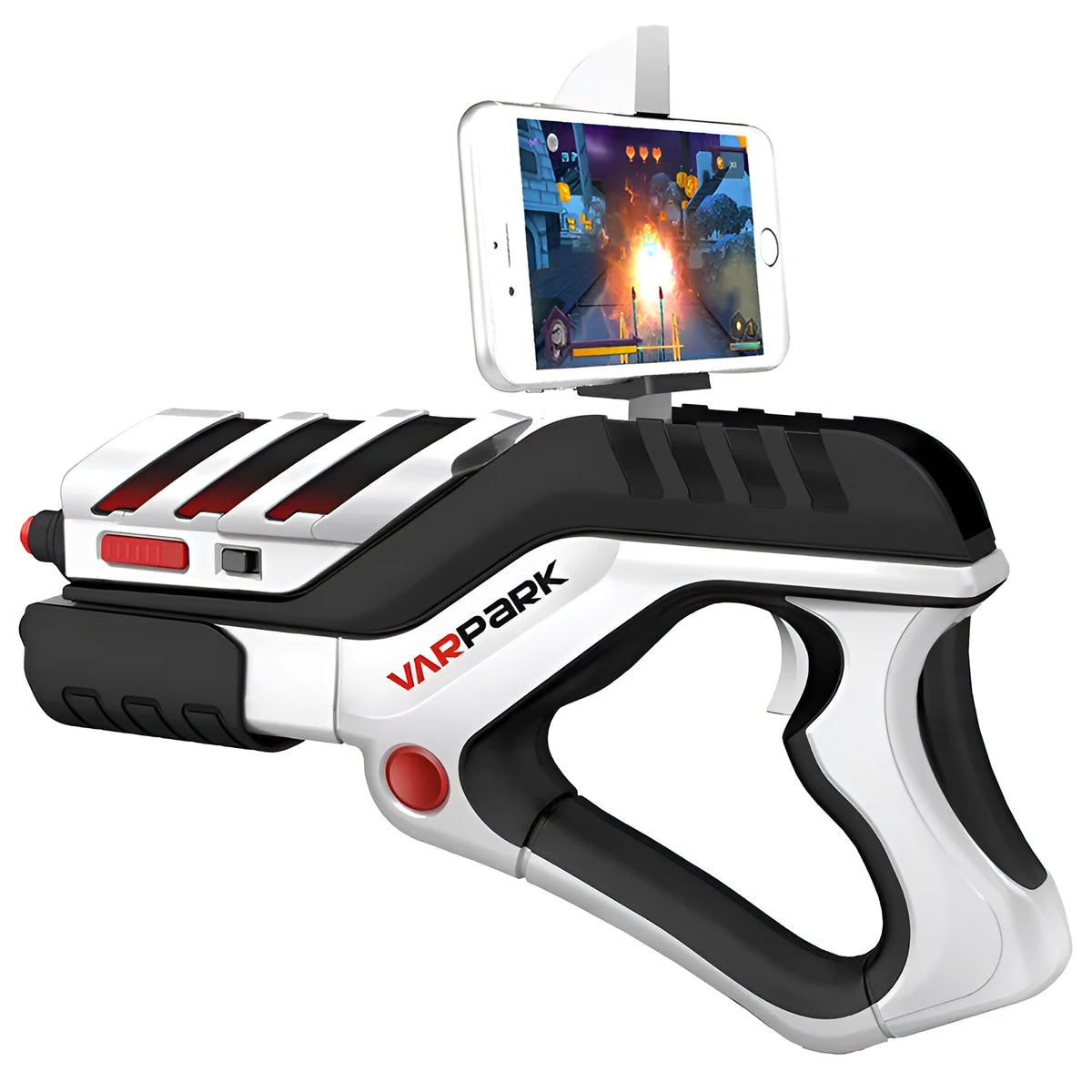 White AR somatosensory gamepad with Bluetooth 4.0 for Android 4.4 and iOS, battery powered