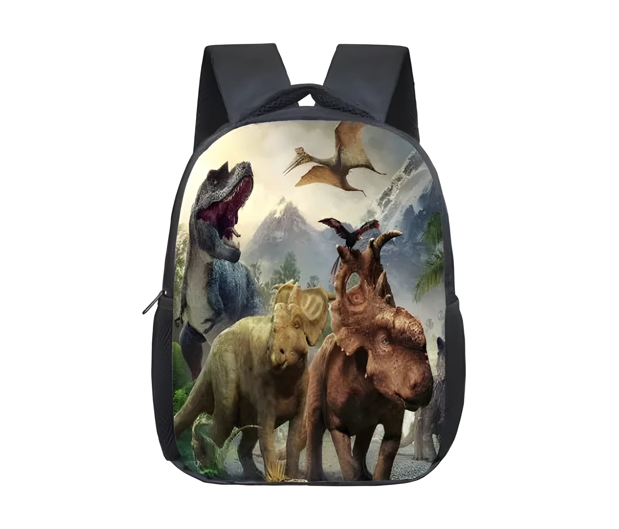 Jurassic dinosaur 3D print backpack 16 inch polyester school bag colour 1A