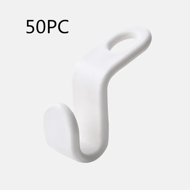 Plastic closet stack hanger hook 6-pack PP material 6x2cm for wardrobe organisation