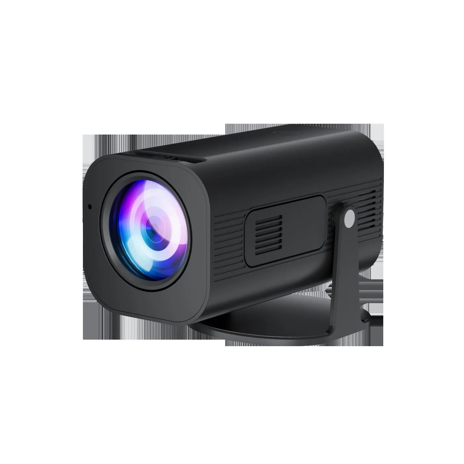 P330 portable mini projector in black and white colours with remote control and accessories