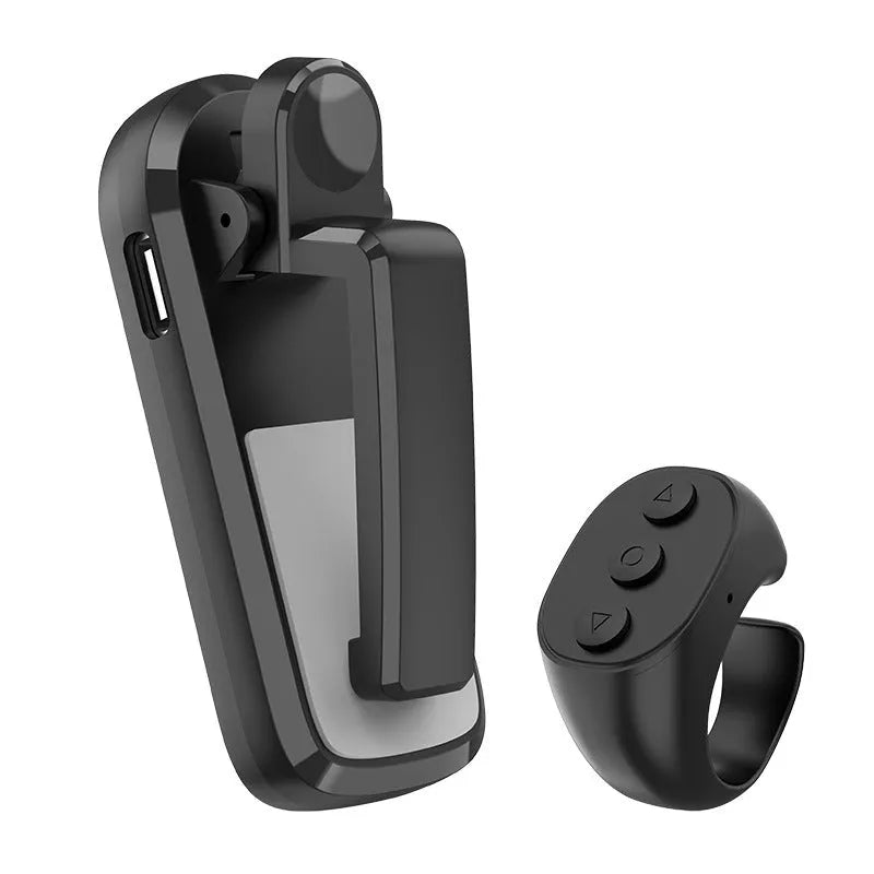 Smart wireless page turner remote control with clicker, in black, white, or pink, for tablets and smartphones.
