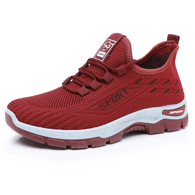 Casual sports sneaker with soft PVC injection moulded sole in low-top breathable design