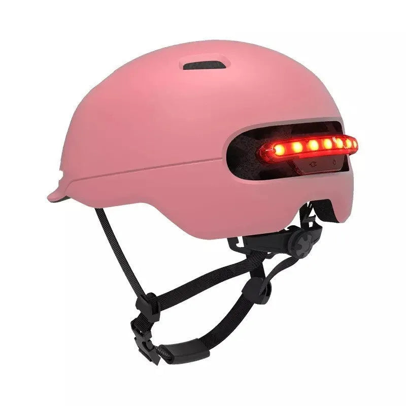 Urban light riding helmet in white with EPS PC construction side view