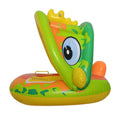 Children's inflatable swimming ring with detachable dinosaur canopy, PVC, 65x65x55cm