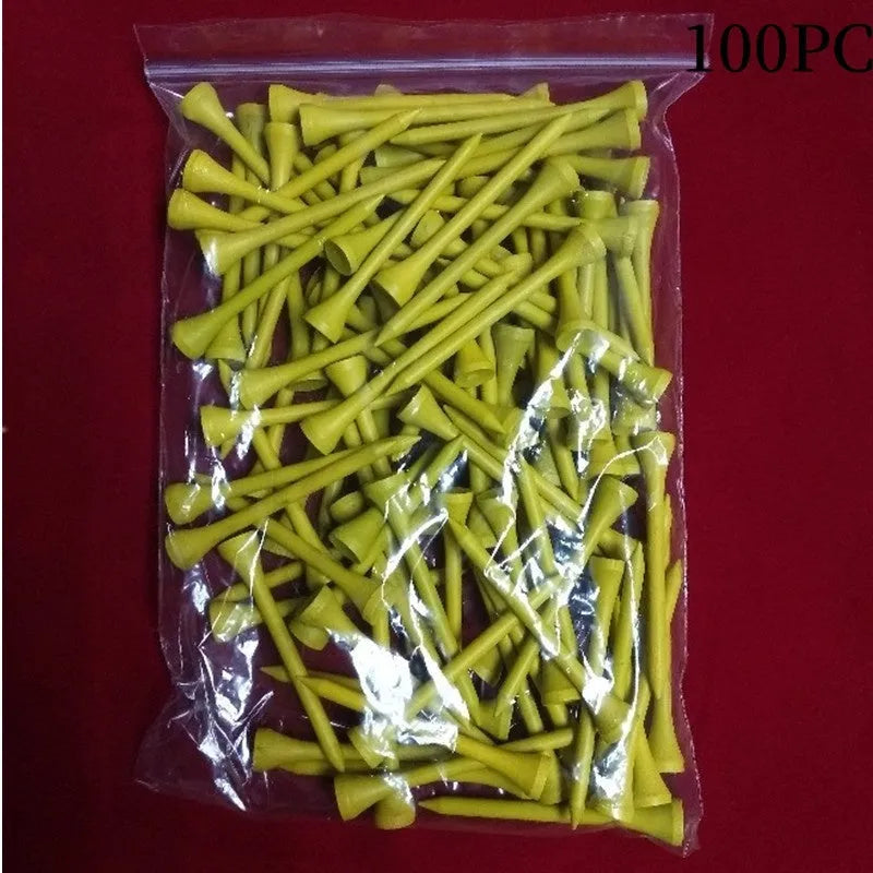 Golf ball tray nail seat with 100 multicolour pins in a 7-slot format