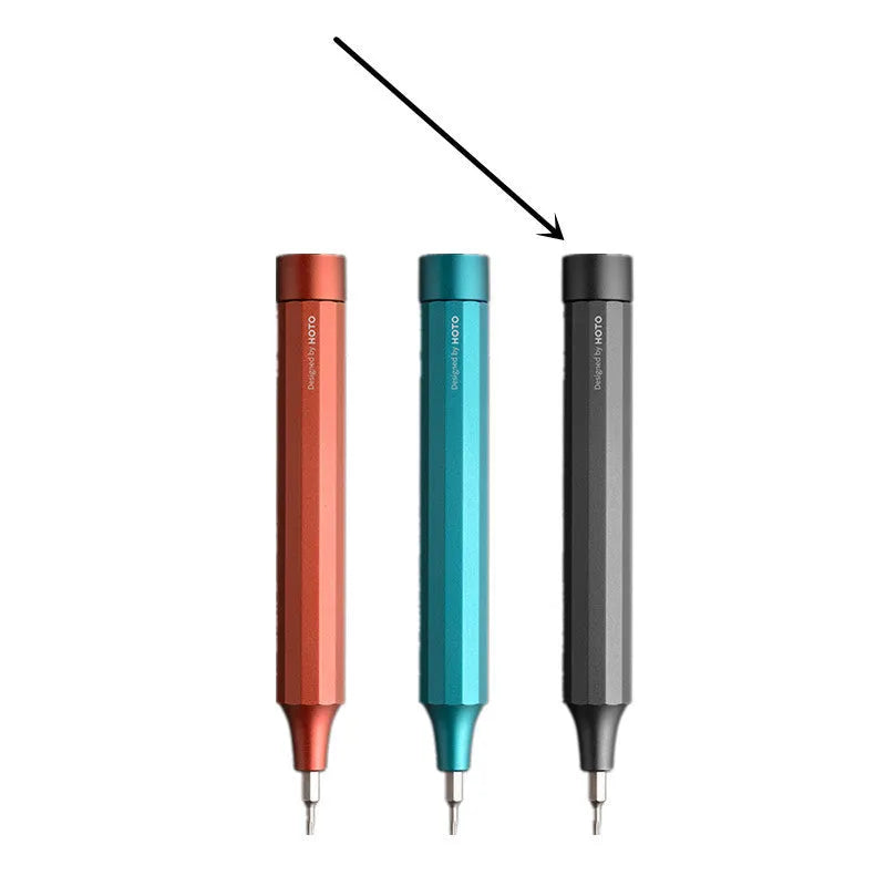 24-in-1 aluminium repair screwdriver set with magnetic bit storage in black, green, or red for phone and computer maintenance