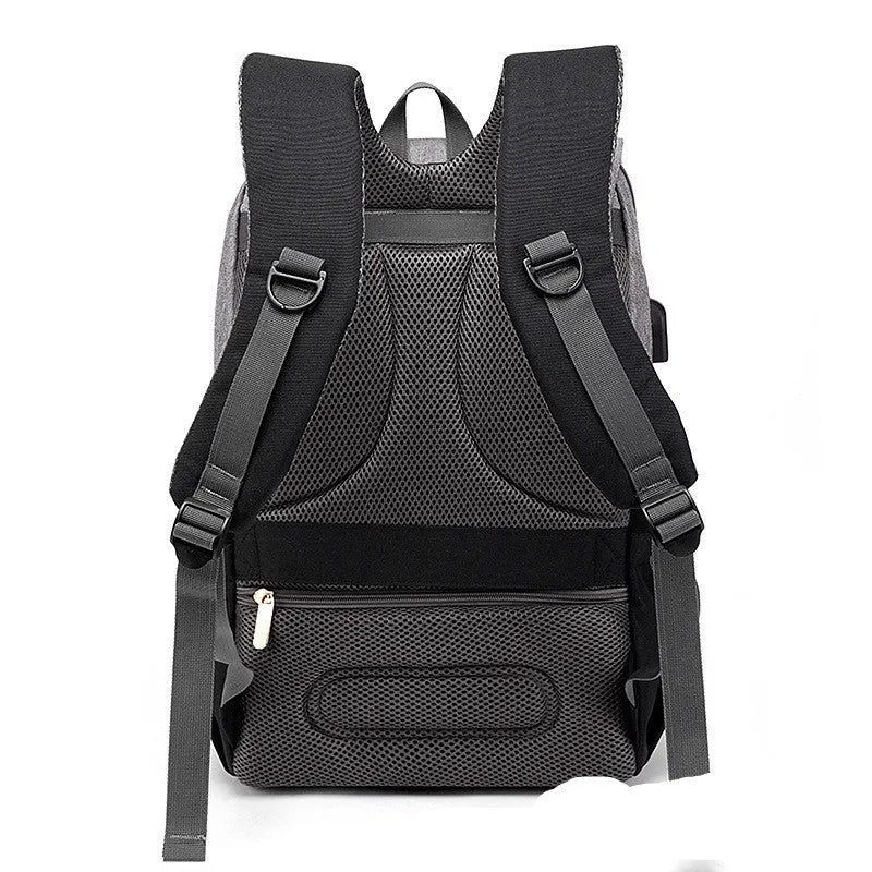 Grey white Oxford fabric mummy bag backpack with stroller hooks and honeycomb back pad for baby travel